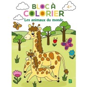  Bloc à colorier - Les animaux du monde 