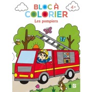  Bloc à colorier - Les pompiers 