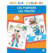  Maxi bloc à colorier - Pirates + Pompiers 
