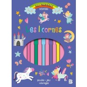  Bloc d'activités avec feutres: les licornes 