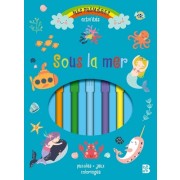  Bloc d'activités avec feutres: Sous la mer 