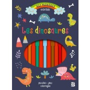  Bloc d'activités avec feutres: Les dinosaures 
