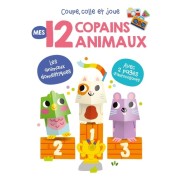  Mes 12 copains animaux - Les animaux domestiques - Avec 2 pages d'autocollants réutilisables  
