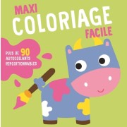  Maxi coloriage facile - La vache  
