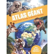  Atlas géant - L'espace, la Terre, le monde, les dinosaures, les animaux  