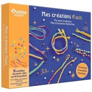  Mes créations fluos - Coffret avec 6 modèles de porte-clés ou de bracelets 