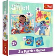 PUZZLES 2IN1+MEMOS HAPPY DISNEY LILO&STITCH 93585