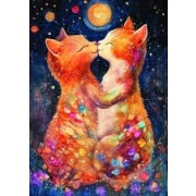 Trefl Puzzle Animaux 500 Pièces Baiser Au Clair De Lune Chats