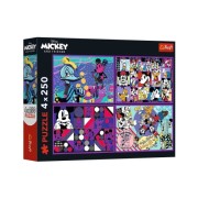 PUZZLES 4X250 MICKEY MOUSE ADVENTURES 13308