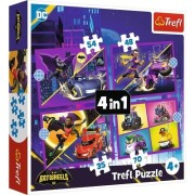 PUZZLES 4IN1MEET BATWHEELS 34658