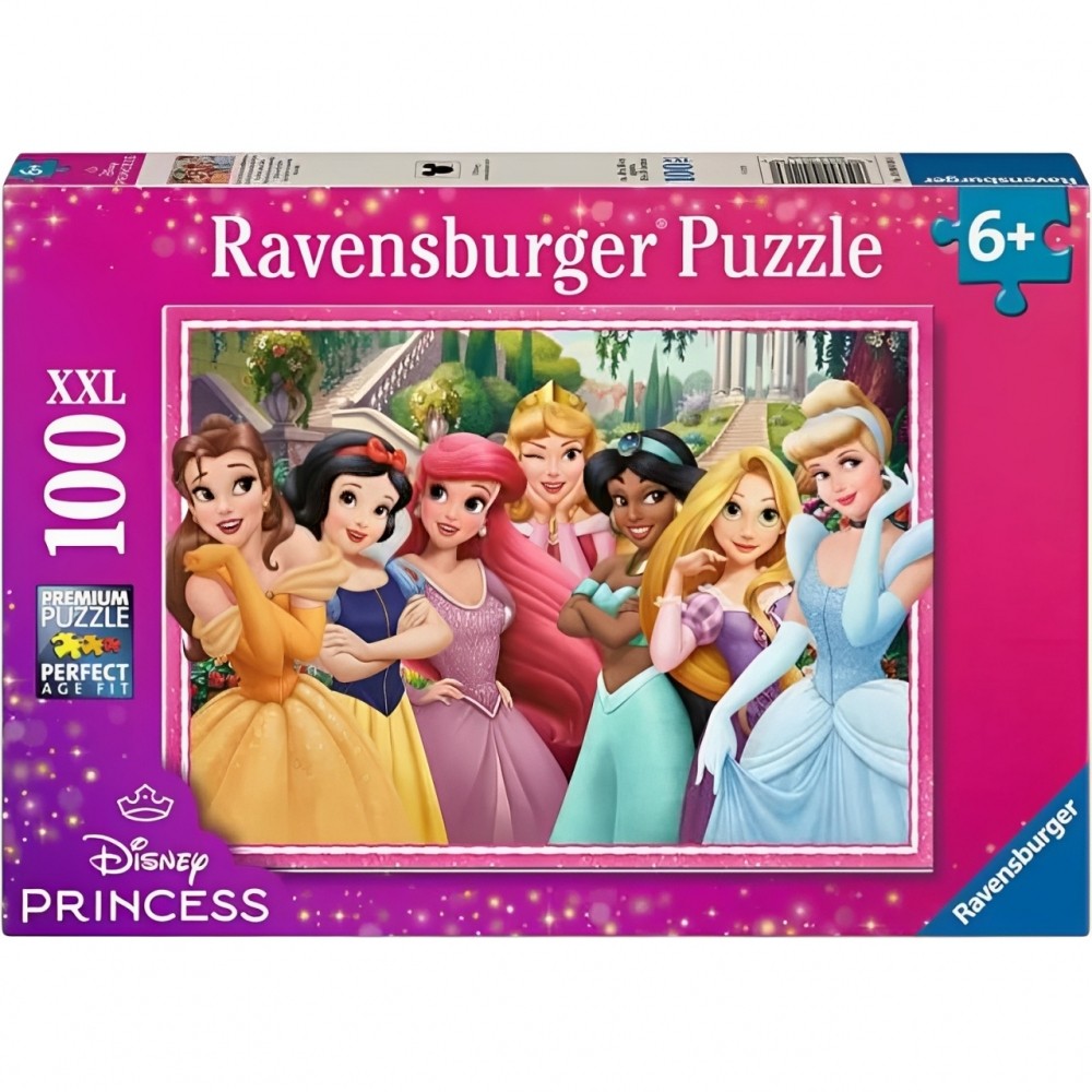 PUZZLE ENFANT XXL LA VIE EST UN CONTE DE FÉES DISNEY PRINCESSES 100PC