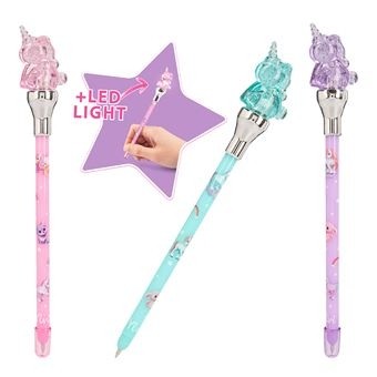 STYLO A BILLE AVEC LUMIERE LICORNE 0412203