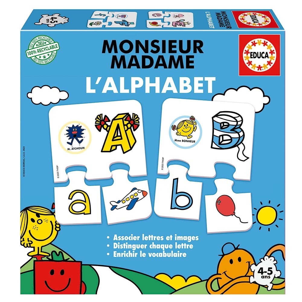 L'ALPHABET MONSIEUR MADAME 19596