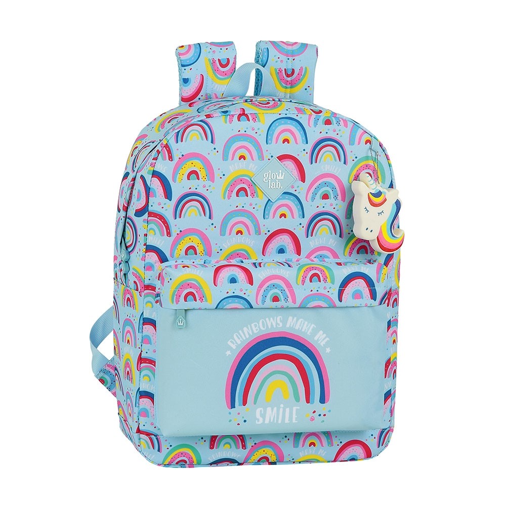 SAC A DOS (Laptop15,6) 43 CM GLOWLAB RAINBOW