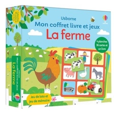  La ferme - Mon coffret livre et jeux 