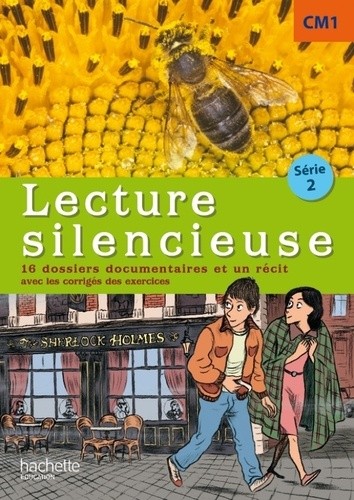  Lecture silencieuse CM1 série 2 - Pochette élève (16 dossiers documentaires et une nouvelle avec les corrigés des exercices)  