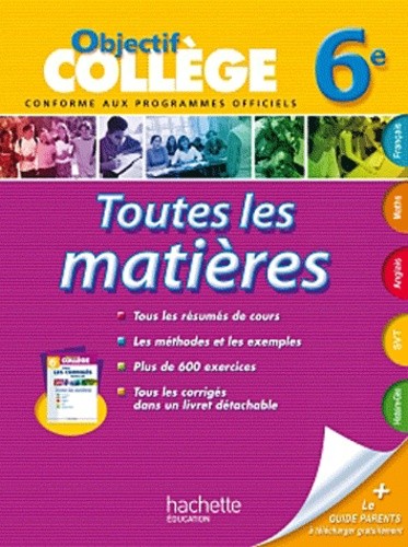  Toutes les matières 6e 