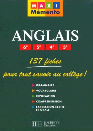  Anglais 6e, 5e, 4e, 3e 