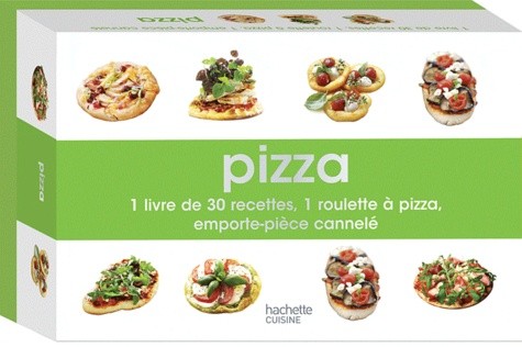  Pizza - 1 livre de recettes, 1 roulette à pizza, 1 emporte-pièce cannelé 