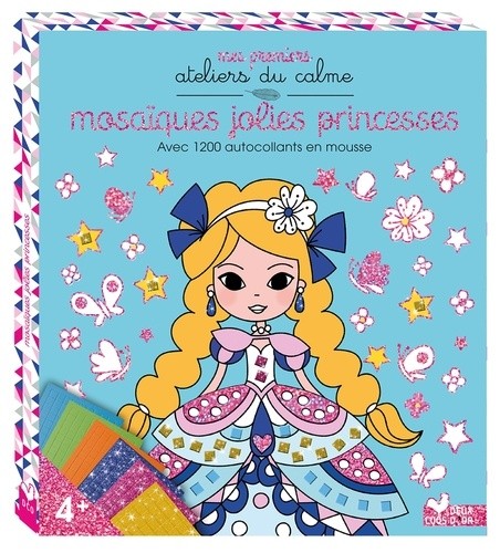  Mosaïques jolies princesses - Avec 1200 autocollants en mousse  
