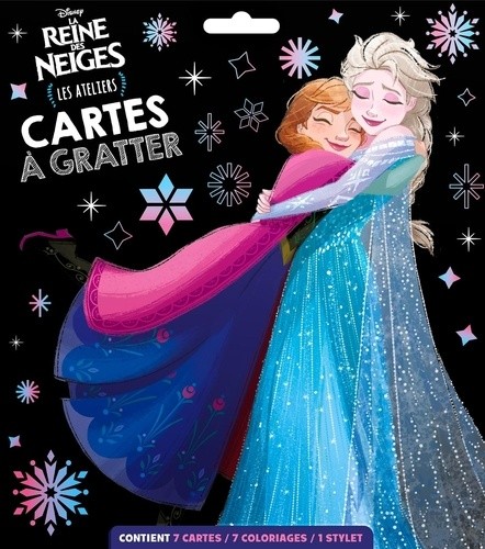  Cartes à gratter. La Reine des Neiges. Les Ateliers - Avec un livret, 7 cartes, 1 stylet  