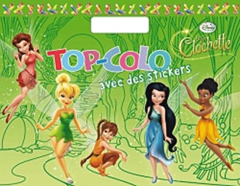  Top-Colo avec des stickers La fée Clochette 
