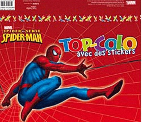  Spider-Man - Top colo avec des stickers 