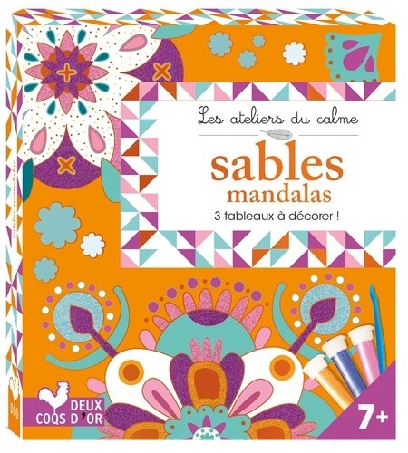  Sables mandalas - 3 tableaux à décorer !  