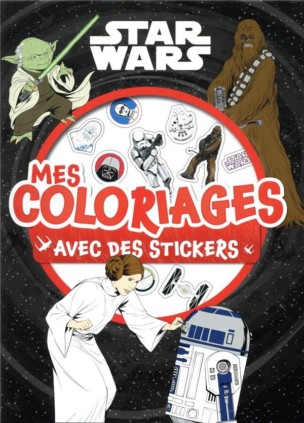  Mes coloriages avec stickers ; Star Wars 