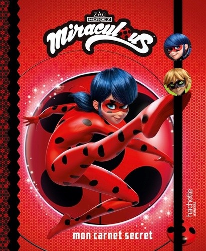  Mon carnet secret Miraculous - Avec 2 badges  