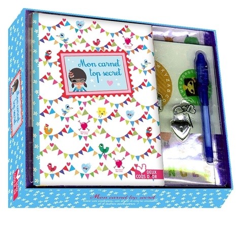Mon carnet top secret - Avec un cadenas, un stylo à encre invisible et d'autres accessoires Mon carnet top secret - Avec un cadenas, un stylo à encre invisible et d'autres accessoires