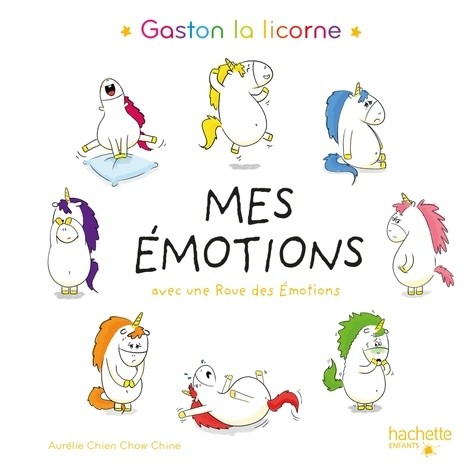  Gaston la licorne, mes émotions - Avec une roue des émotions  