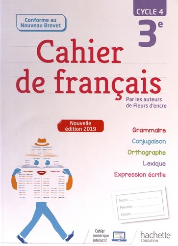  Cahier de français 3e cycle 4  