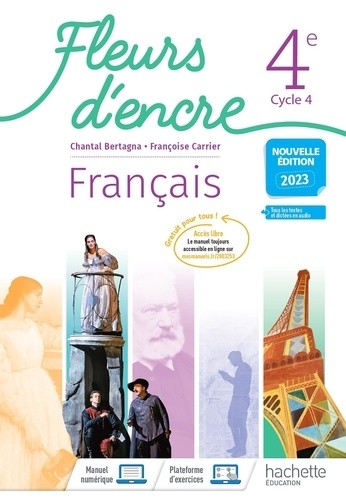  Français 4e Fleurs d'encre - Livre élève  