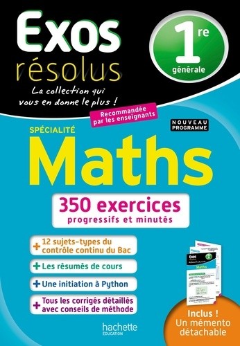  Maths spécialité 1re générale  
