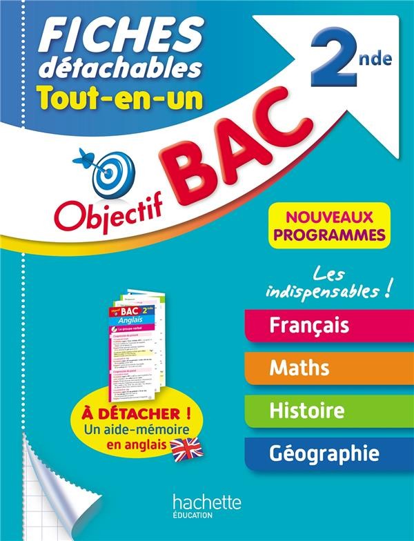  Objectif bac ; fiches tout-en-un ; 2de 