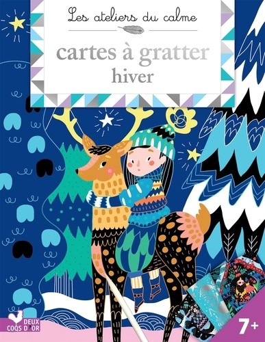  Cartes à gratter hiver - Avec 1 stylet 