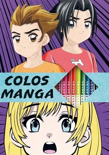  Colos mystères manga - Pochette avec crayons de couleur  