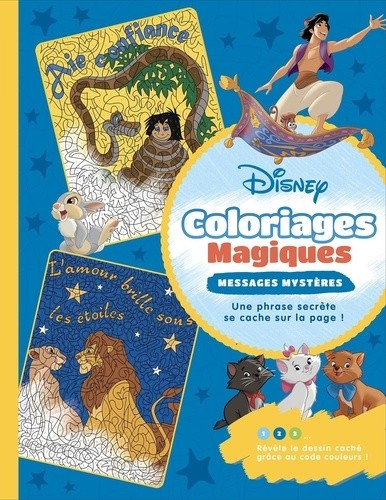  Disney - Coloriages magiques - Messages mystères  