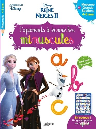  J'apprends à écrire les minuscules La Reine des Neiges II - Moyenne et Grande sections  