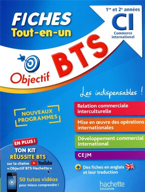   Objectif BTS ; commerce international 1re et 2e années ; fiches tout-en-un 