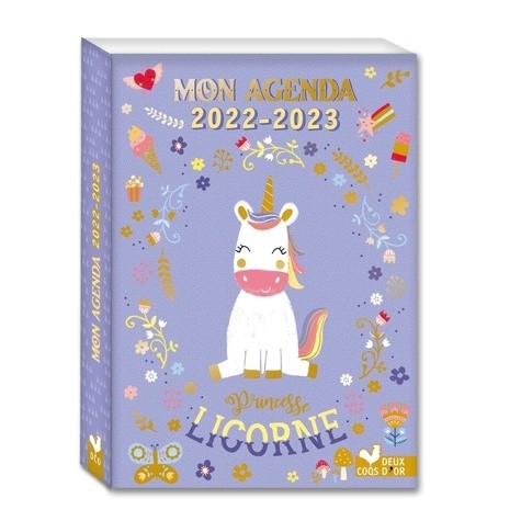  Mon agenda Princesse Licorne  