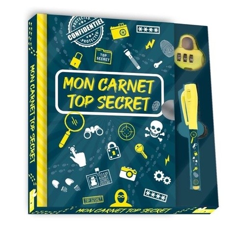  Mon carnet top secret - Avec stylo magique 