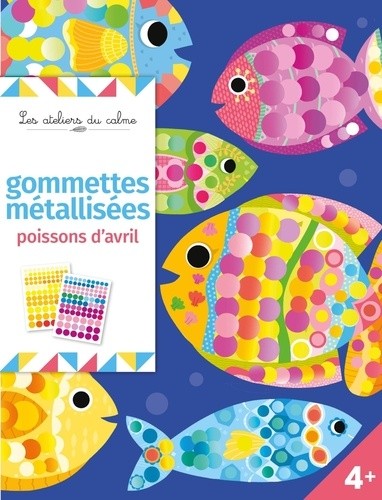  Gommettes métallisées - Poissons d'avril  