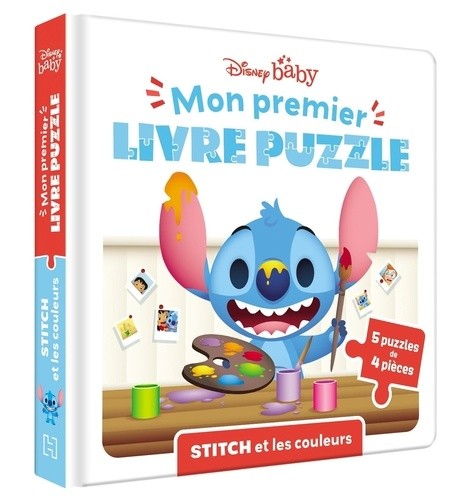  Stitch et les couleurs - 5 puzzles de 4 pièces  
