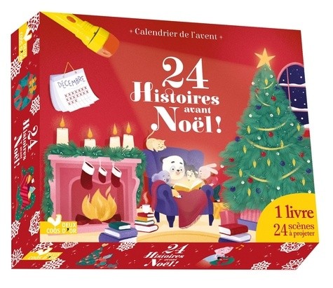  calendrier de l'avent - 24 Histoires et c'est déjà Noel - coffret avec lampe 