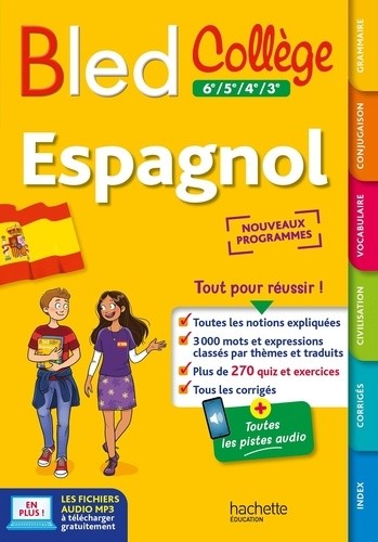  Espagnol 6e à 3e Le Bled Collège  