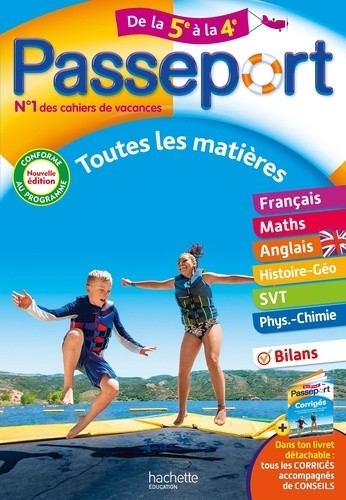  Passeport - Toutes les matières - De la 5e à la 4e - Cahier de vacances 2024 