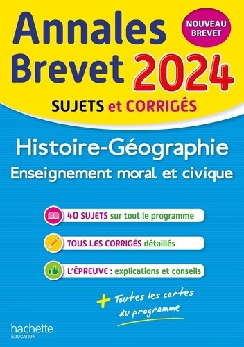  Histoire-Géographie, Enseignement moral et civique 3e  