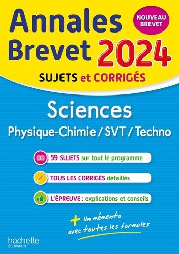  Annales Brevet Sciences  
